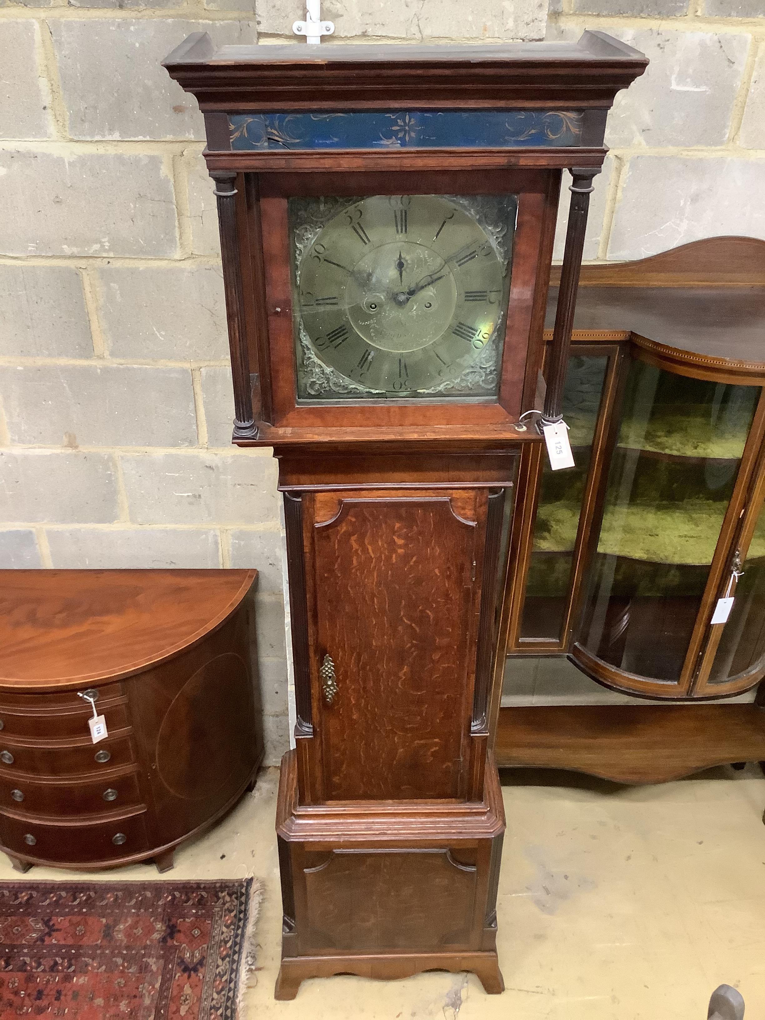 A George III oak eight-day longcase clock, W. Jackson, Frodsham